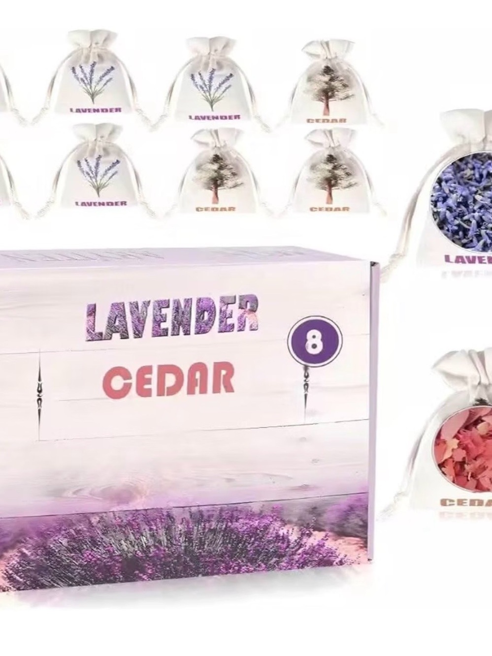 Lavender Cedar Sachets (8)